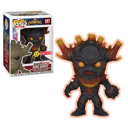 Marvel: Contest of Champions: King Groot (Glow in the Dark) (Target Exclusive) (297) [POP!] - Funko Sealed