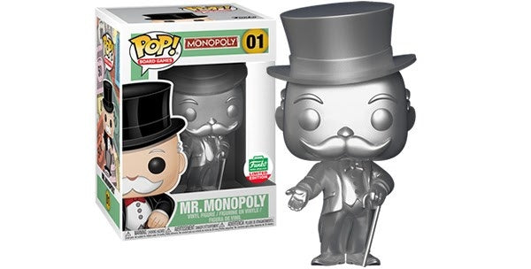 Monopoly: Silver Mr. Monopoly (Limited Edition) (Funko Shop Exclusive) (1) [POP!] - Funko Sealed
