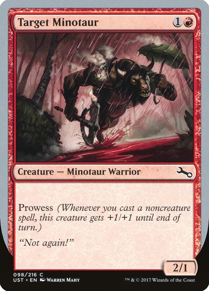Target Minotaur (B) (98) [UST] - MTG Single