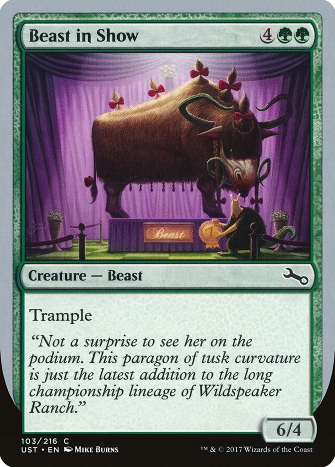 Beast in Show (D) (103) [UST] - MTG Single