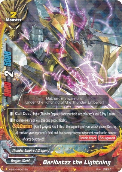 Barlbatzz the Lightning (R Foil) (40001) [XSS04] - Future Card BuddyFight Single