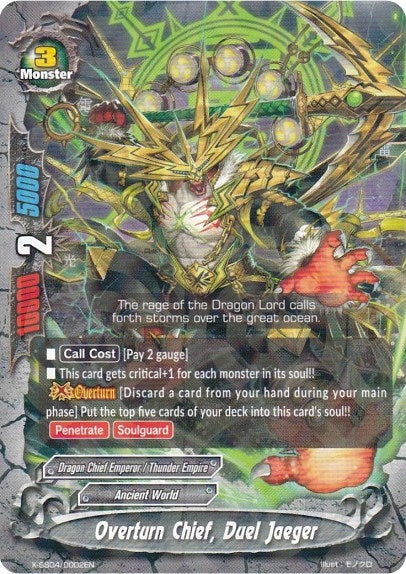 Overturn Chief Duel Jaeger (R Foil) (40002) [XSS04] - Future Card BuddyFight Single