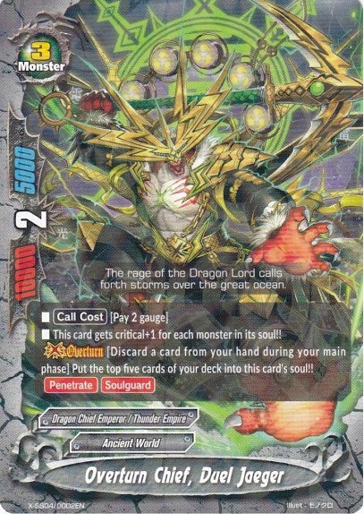 Overturn Chief Duel Jaeger (40002) [XSS04] - Future Card BuddyFight Single