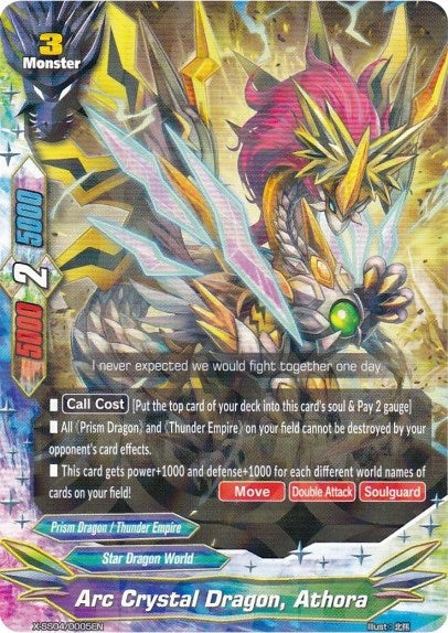 Arc Crystal Dragon Athora (R Foil) (40005) [XSS04] - Future Card BuddyFight Single