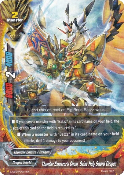 Thunder Emperor’s Chum Saint Holy Sword Dragon (R Foil) (40007) [XSS04] - Future Card BuddyFight Single