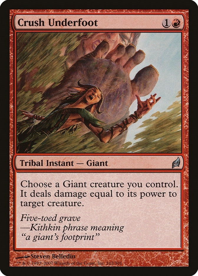 Crush Underfoot (162) [LRW] - MTG Single