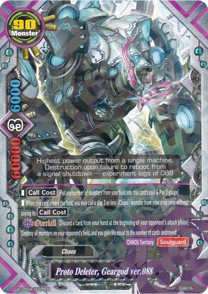 Proto Deleter Geargod ver.088 (R Foil) (40026) [XSS04] - Future Card BuddyFight Single