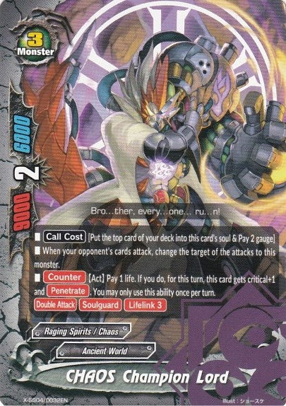CHAOS Champion Lord (40032) [XSS04] - Future Card BuddyFight Single