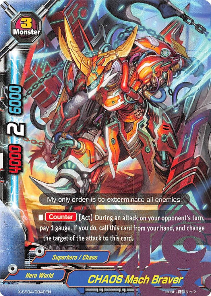 CHAOS Mach Braver (40040) [XSS04] - Future Card BuddyFight Single