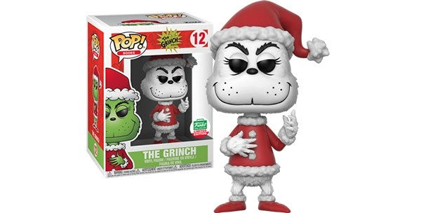 The Grinch - Black and White Santa Grinch (Limited Edition) (Funko Shop Exclusive) (12) [POP!] - Funko Sealed