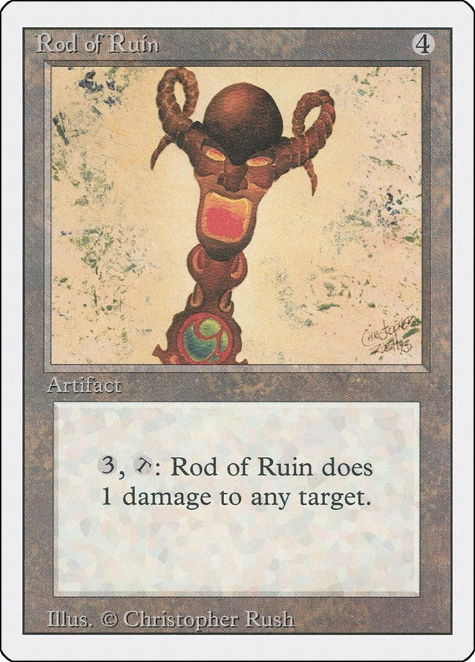 Rod of Ruin [3ED] - MTG Single