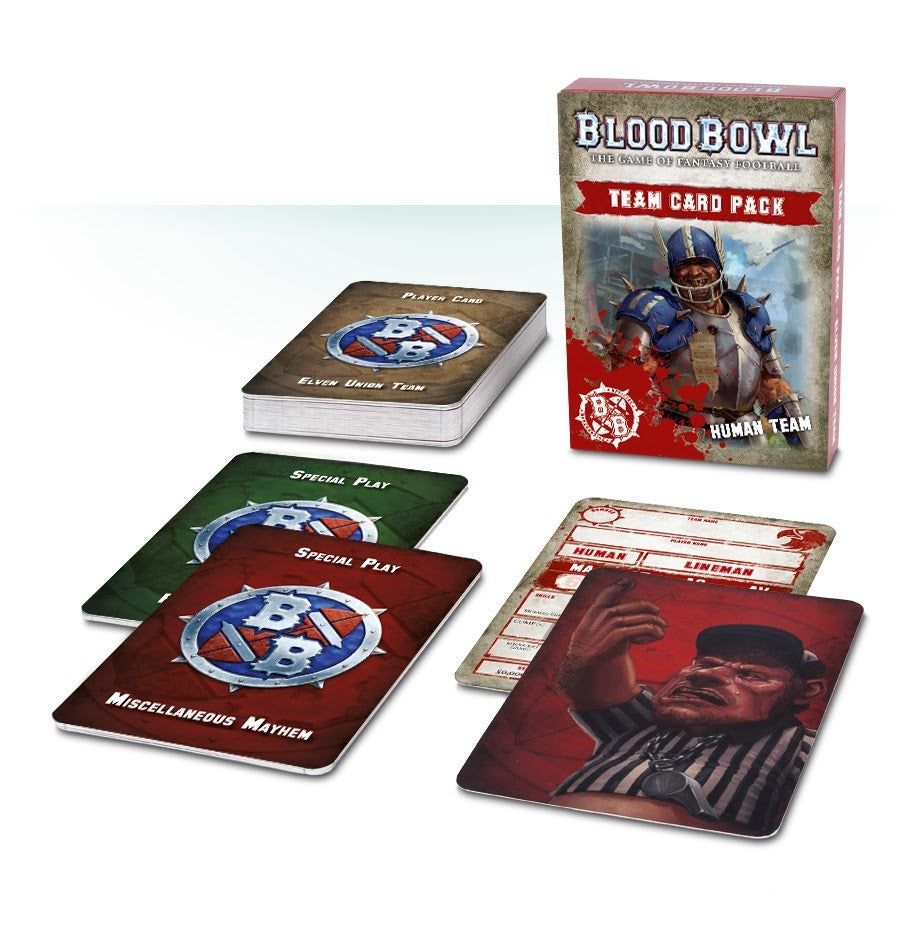Blood Bowl: Human Team Card Pack [ACCS] - Warhammer Game Accessories Sealed