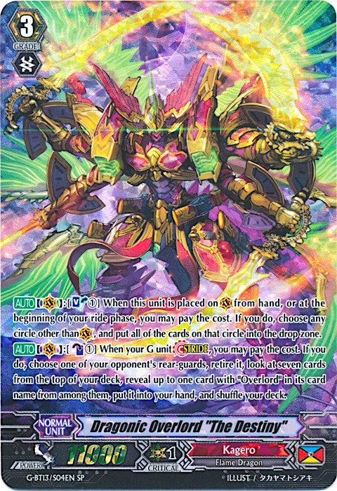 Dragonic Overlord ’The Destiny’ (SP) (1304) [G-BT13] - Cardfight Vanguard Single