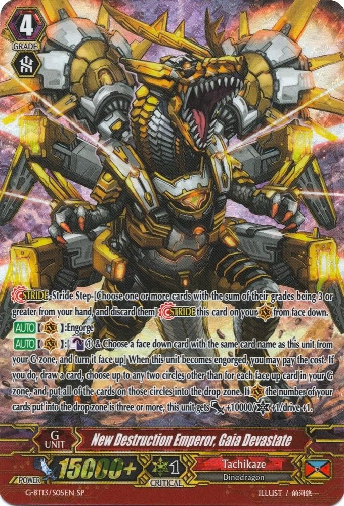New Destruction Emperor Gaia Devastate (SP) (1305) [G-BT13] - Cardfight Vanguard Single