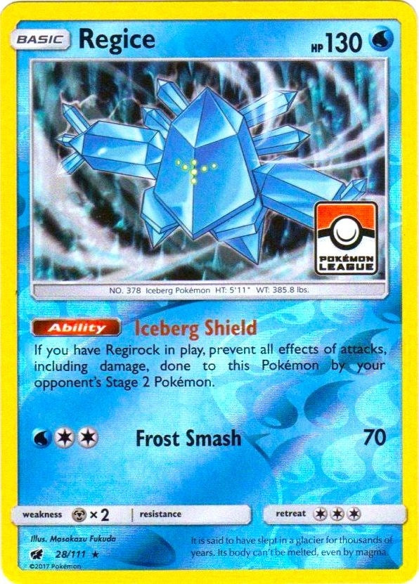 Image for Regice - 28/111 (Pokemon League) (028/111) (League & Championship Cards) - Pokemon