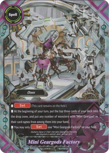 Mini Geargods Factory (40020) [X-BT04] - Future Card BuddyFight Single