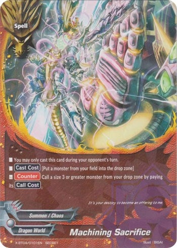Machining Sacrifice (Secret) (40101) [X-BT04] - Future Card BuddyFight Single