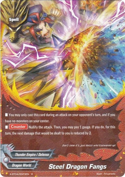 Steel Dragon Fangs (40023) [X-BT04] - Future Card BuddyFight Single
