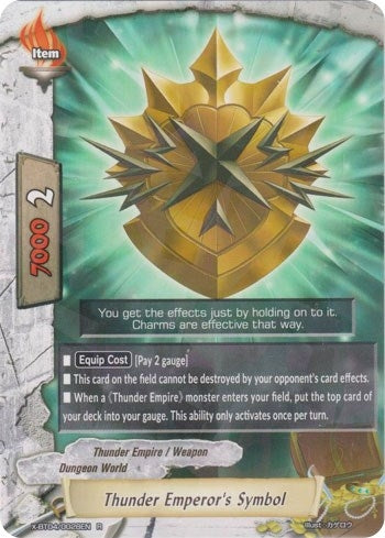 Thunder Emperor’s Symbol (40028) [X-BT04] - Future Card BuddyFight Single