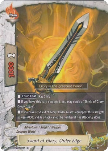 Sword of Glory Order Edge (40029) [X-BT04] - Future Card BuddyFight Single