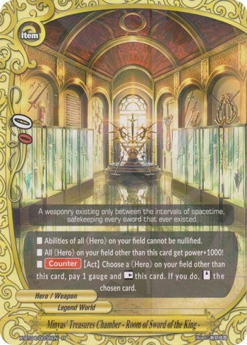 Minyas’ Treasures Chamber - Room of Sword of the King - (40036) [X-BT04] - Future Card BuddyFight Single