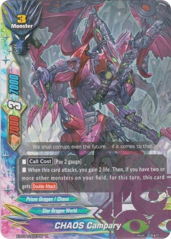 CHAOS Campary (40037) [X-BT04] - Future Card BuddyFight Single