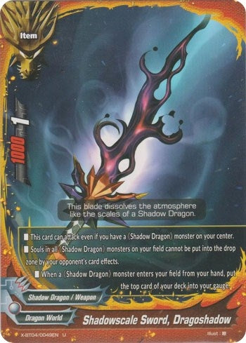 Shadowscale Sword Dragoshadow (40049) [X-BT04] - Future Card BuddyFight Single
