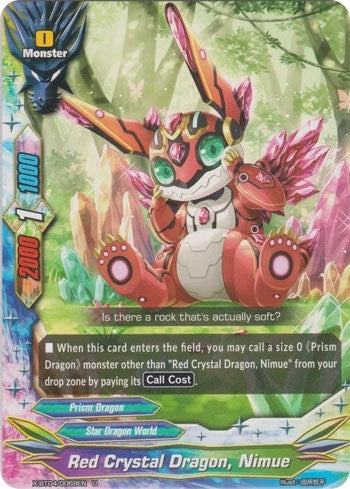Red Crystal Dragon Nimue (40068) [X-BT04] - Future Card BuddyFight Single