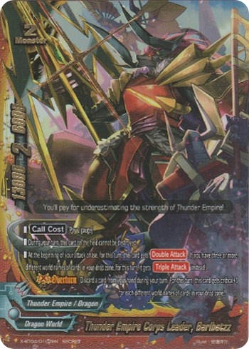 Thunder Emperor Corps Leader Barlbatzz (Secret) (40102) [X-BT04] - Future Card BuddyFight Single