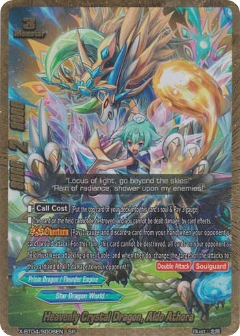 Heavenly Crystal Dragon Aldo Athora (SP) (4006) [X-BT04] - Future Card BuddyFight Single