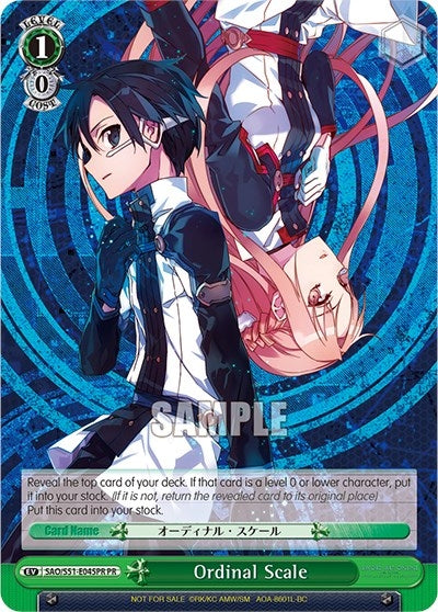 Ordinal Scale (Alternate Art Promo) (51045) [SAO/S51] - Weiss Schwarz Single
