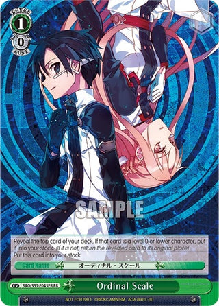 Ordinal Scale (Alternate Art Promo) (51045) [SAO/S51] - Weiss Schwarz Single