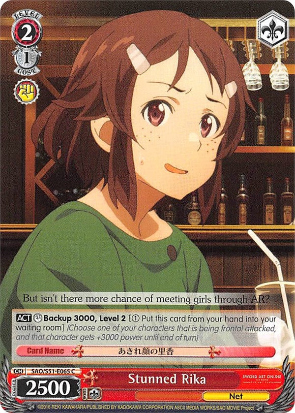Stunned Rika (51065) [SAO/S51] - Weiss Schwarz Single