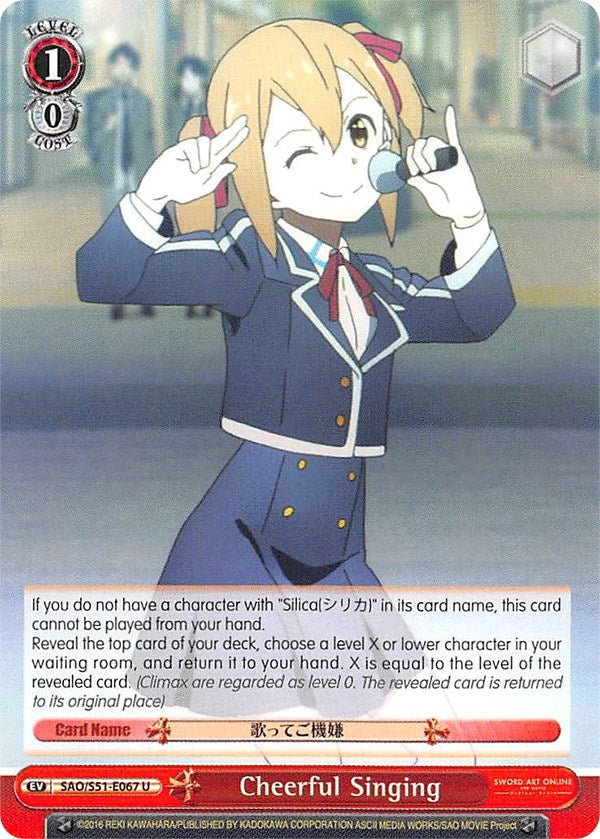 Cheerful Singing (51067) [SAO/S51] - Weiss Schwarz Single