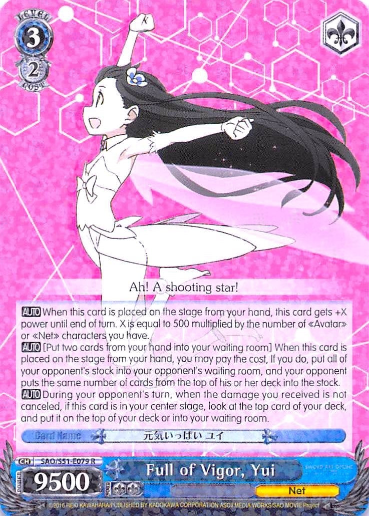 Full of Vigor Yui (51079) [SAO/S51] - Weiss Schwarz Single