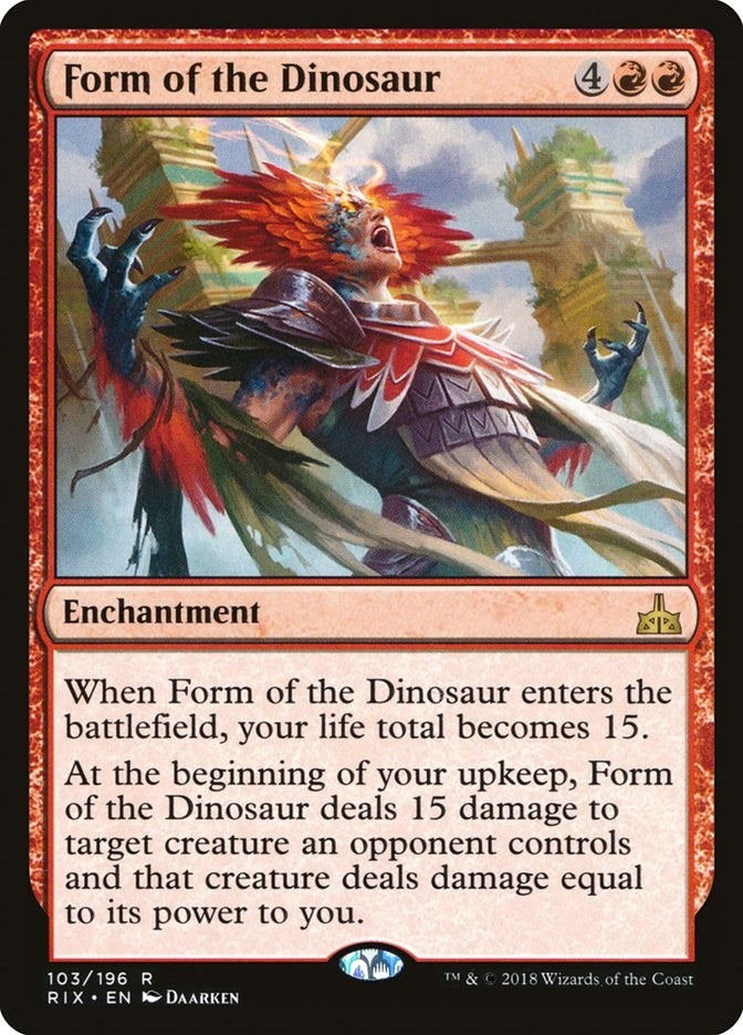Form of the Dinosaur (103) [RIX] - MTG Single
