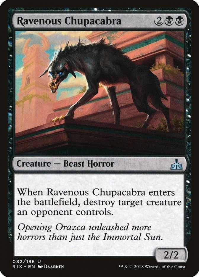 Ravenous Chupacabra (82) [RIX] - MTG Single