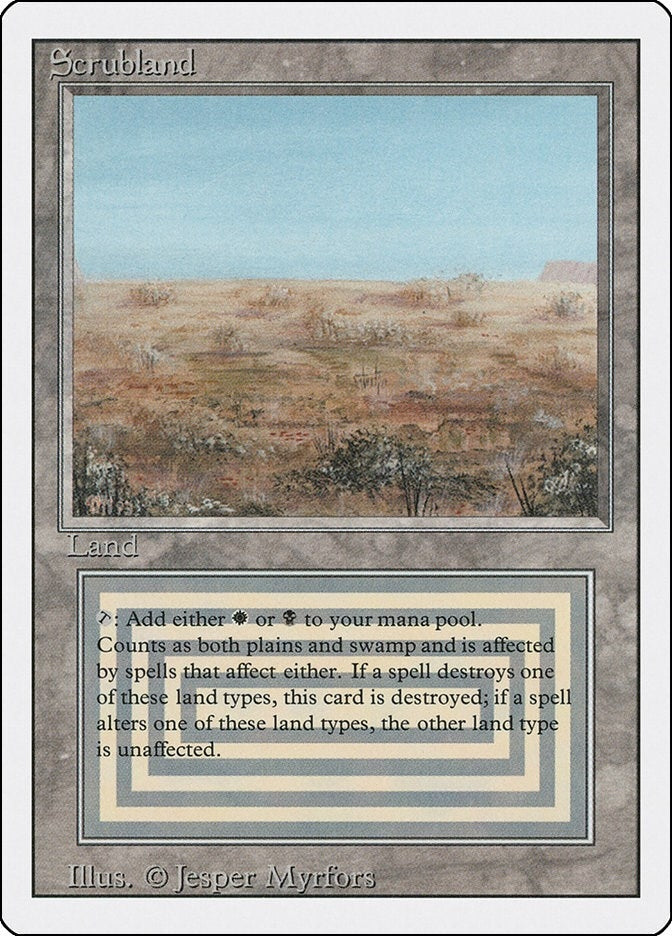 Scrubland [3ED] - MTG Single