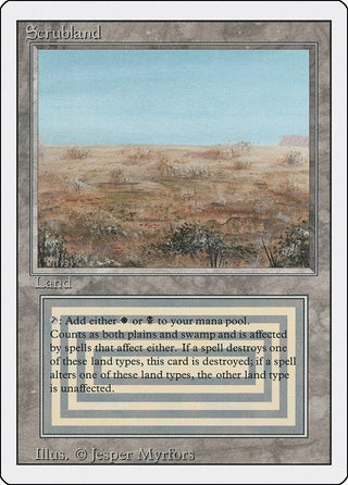 Scrubland [3ED] - MTG Single