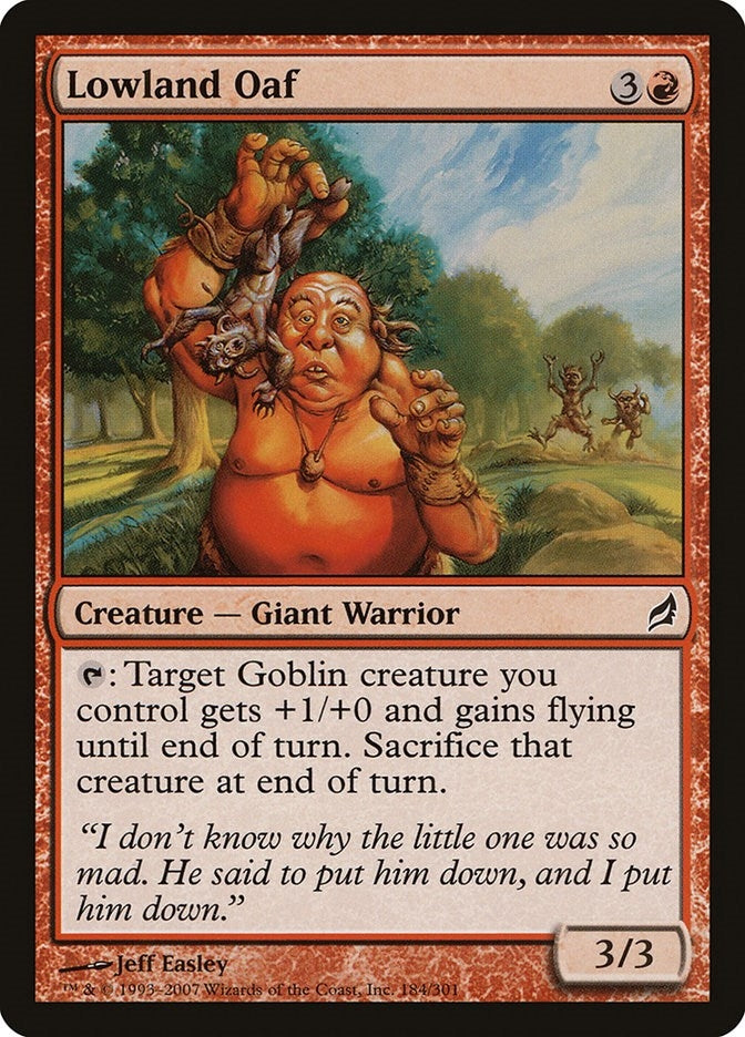 Lowland Oaf (184) [LRW] - MTG Single