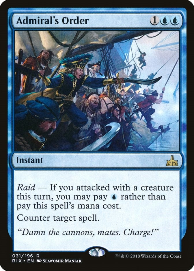 Admiral’s Order (31) [RIX] - MTG Single