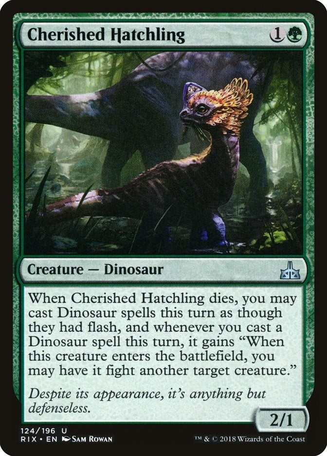 Cherished Hatchling (124) [RIX] - MTG Single