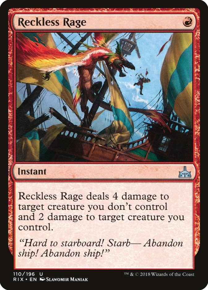 Reckless Rage (110) [RIX] - MTG Single
