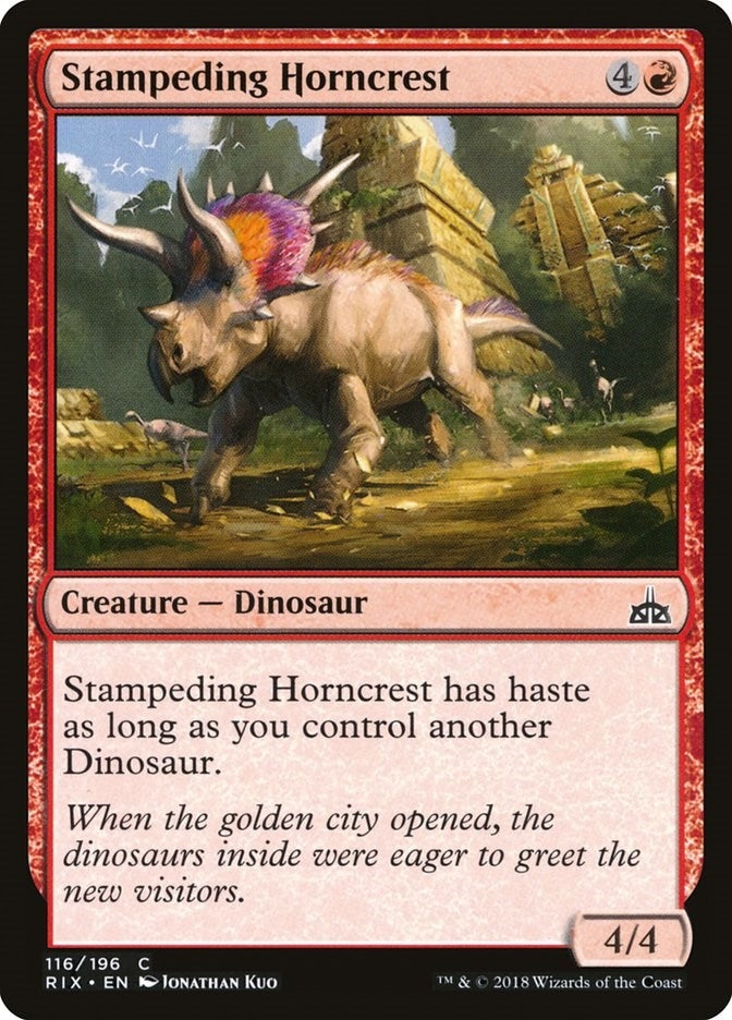 Stampeding Horncrest (116) [RIX] - MTG Single