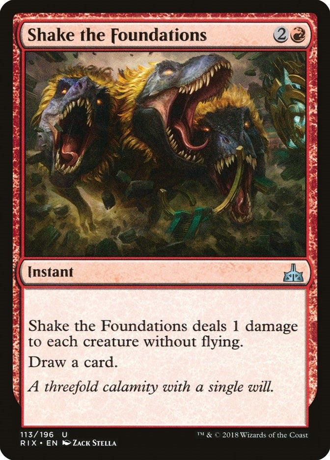 Shake the Foundations (113) [RIX] - MTG Single