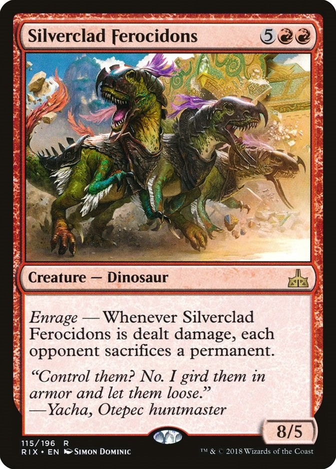 Silverclad Ferocidons (115) [RIX] - MTG Single