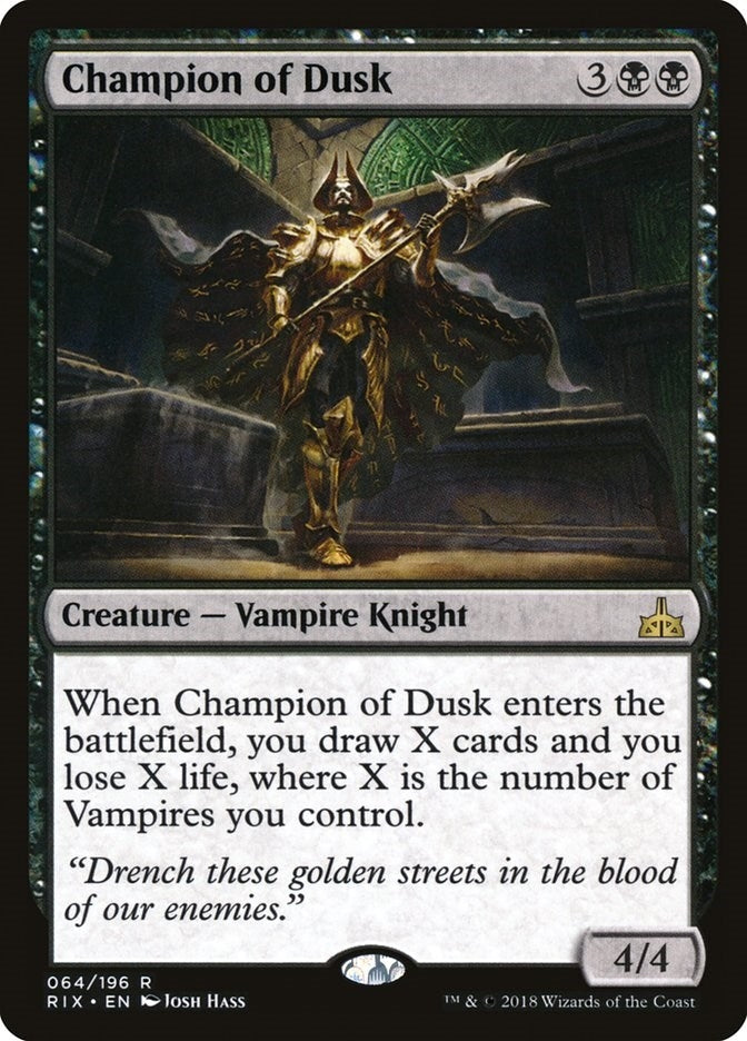 Champion of Dusk (64) [RIX] - MTG Single