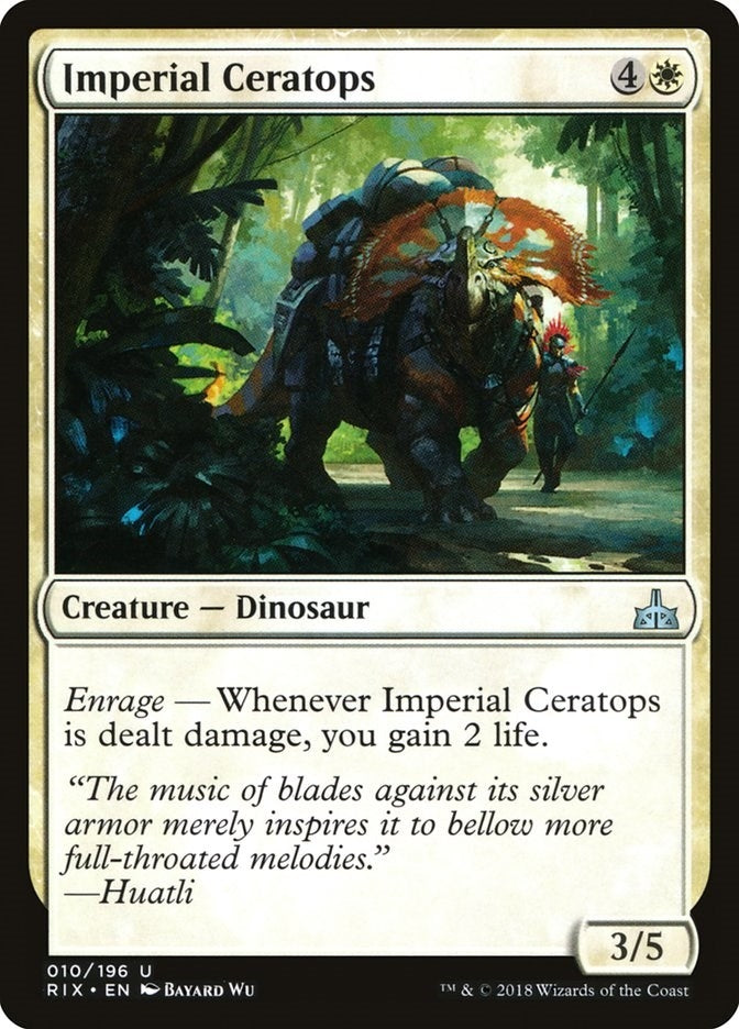 Imperial Ceratops (10) [RIX] - MTG Single