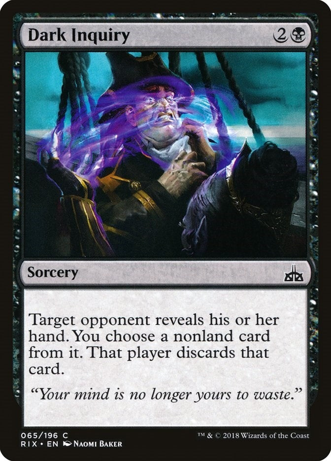 Dark Inquiry (65) [RIX] - MTG Single