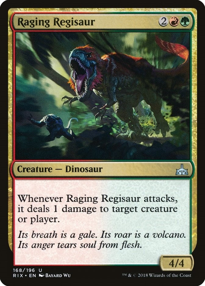 Raging Regisaur (168) [RIX] - MTG Single